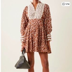 Worn Once- byTiMo- Brown Floral Dress- Size S